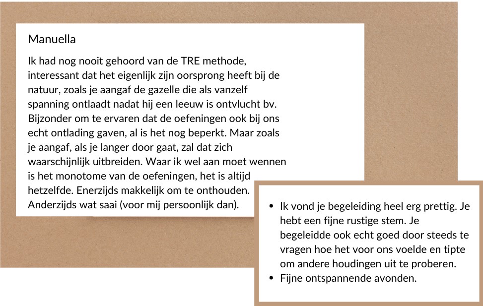 reviews TRE Praktijk en Coaching Vitaal